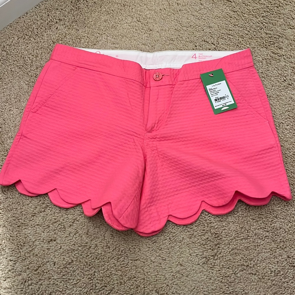 Lilly Pulitzer Buttercup Shorts Pink Size 4 NWT
